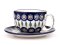 Cup with Saucer 0,35 l (13 oz)   Peacock