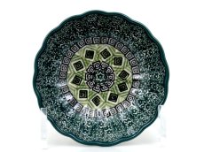 Corrugated Bowl 12 cm (5")   Aztec Sun green