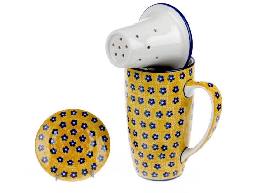 hrnek na bylinky 0,4 l  set   Žlutý