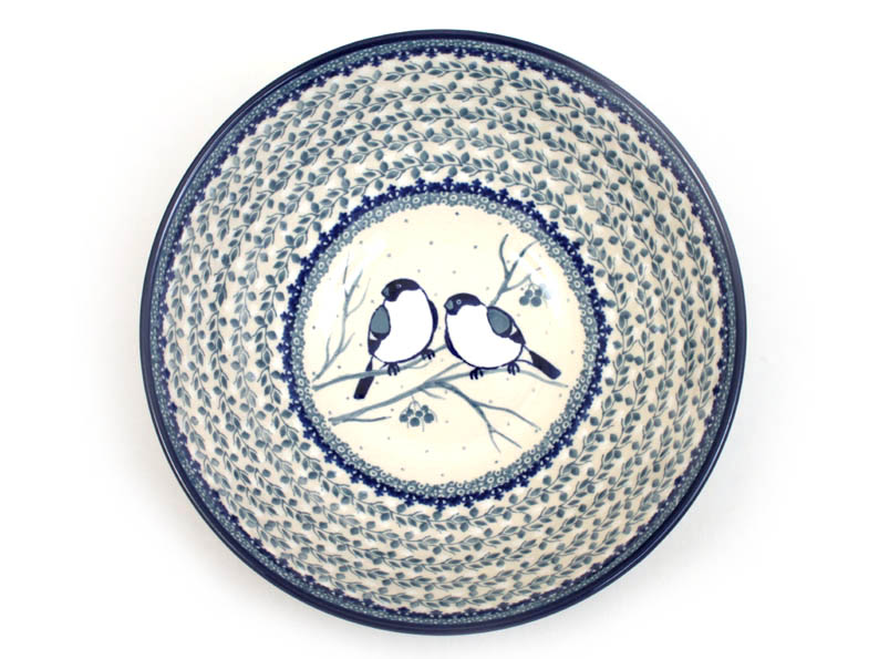 Bowl CLASSIC  24 cm (9")   Titmouses in Winter UNIKAT