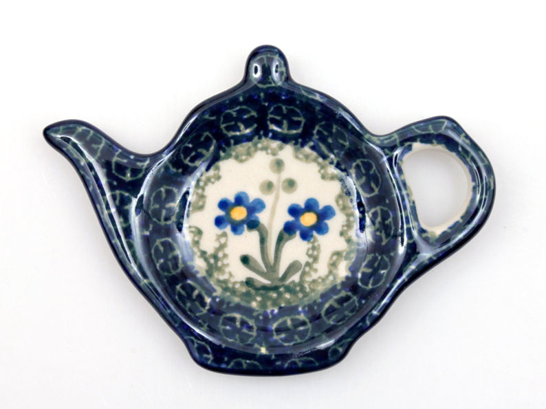 "Jug" Teabag Plate   Flower Garden