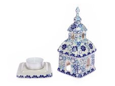 Kapelle Windlicht 15 cm   Symphonie UNIKAT