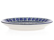 Shallow Plate 26,5 cm (10.5")   Blue Leaves