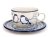 Tasse mit Untertasse 0,2 l   Meisen im Winter UNIKAT