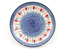 Shallow Plate 25 cm (10")   Pink Tulips