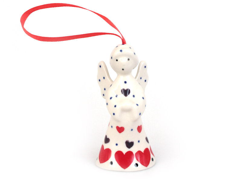 Little Angel Figurine 9 cm (3.5")   Red Hearts