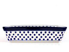 pekáč obdélník střední 28 cm   Puntíky