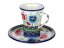 Cup with Saucer 0,13 l (4.3 oz)   Summer Flowers UNIKAT