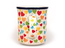 Mug CLASSIC 0,4 l (15 oz)   Colorful Hearts UNIKAT