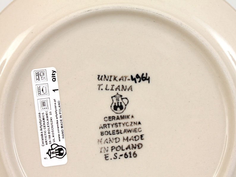 talíř desertní 18 cm   Modré léto  UNIKÁT