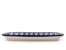 Sugar and Creamer Tray Blue Leaves