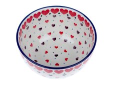 Schüssel 14 cm   Rote Herzen