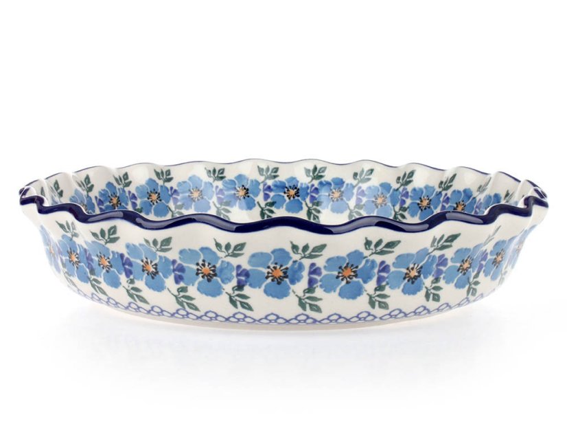 Pie Baking Dish 26 cm (10")   Blue Rose