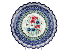 Pie Baking Dish 29 cm (11")   Summer Flowers UNIKAT