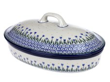 Oval Baking Dish with Lid 31 cm (12") Lily of the Valley