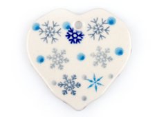 Heart Ornament   Snow