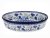 Oval Baking Dish 21 cm (8")   Blue Garden