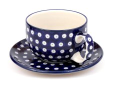 Cup with Saucer 0,35 l (13 oz) Fish Eyes