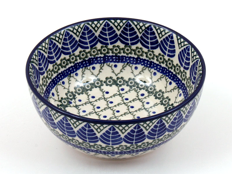 Schüssel 16 cm   Blaue Blätter