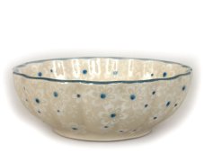 Wellenrandschale 12 cm   Schneeblumen