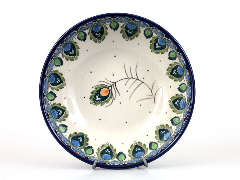 Low Bowl 13 cm (5")  Peacock Feather