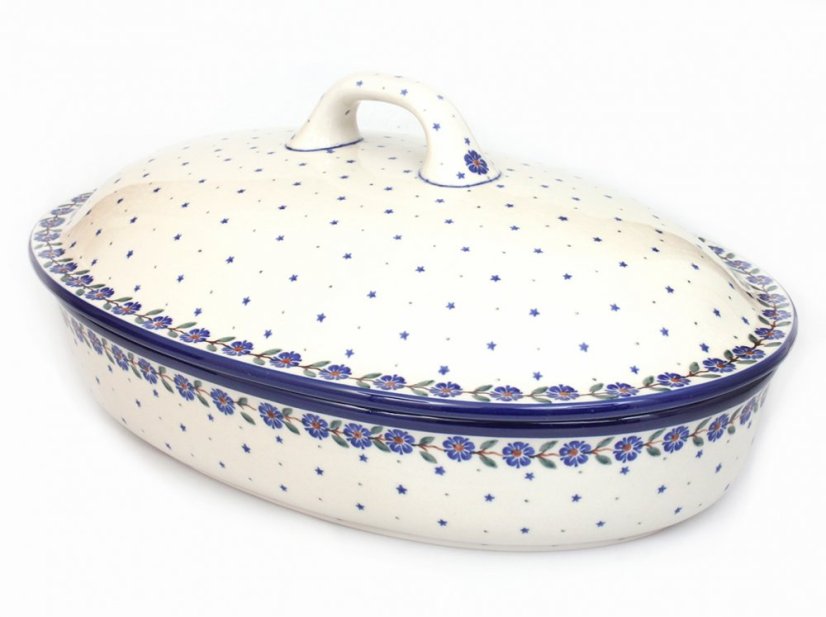 Backform mit Deckel Oval 36 cm   Dämmerung