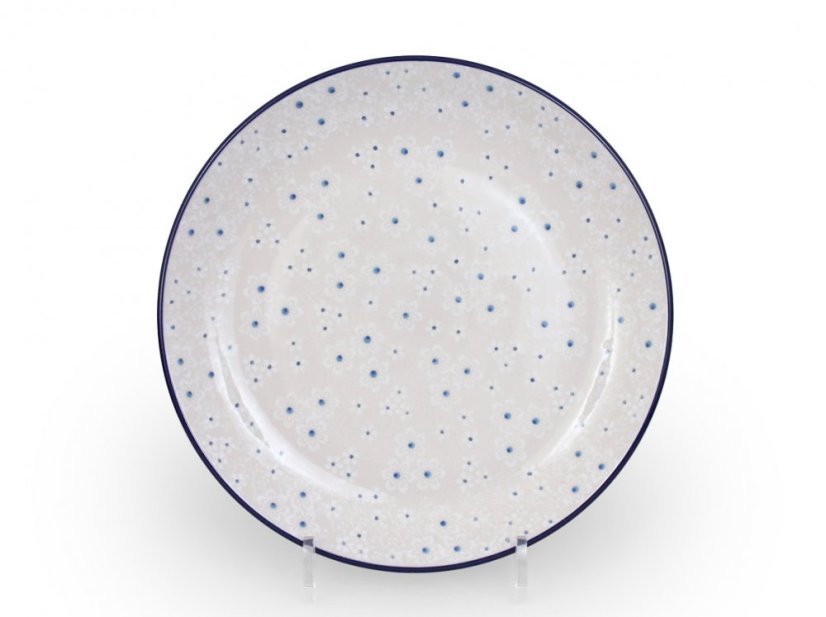 Shallow Plate 25 cm (10")   Snow Flowers