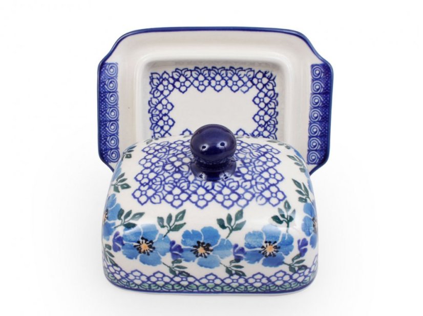 Small Butter Dish 1/8 kg   Blue Rose