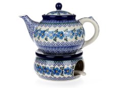 Tea Warmer Blue Rose