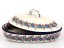 Backform mit Deckel Oval 36 cm   Blumenkranz