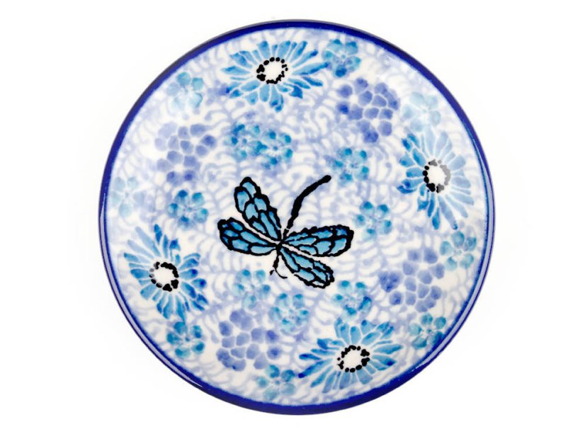 Teabag Plate 10 cm (4")   Dragonfly III