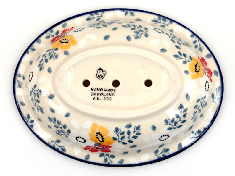 Seifenschale oval 14 cm   Bukett