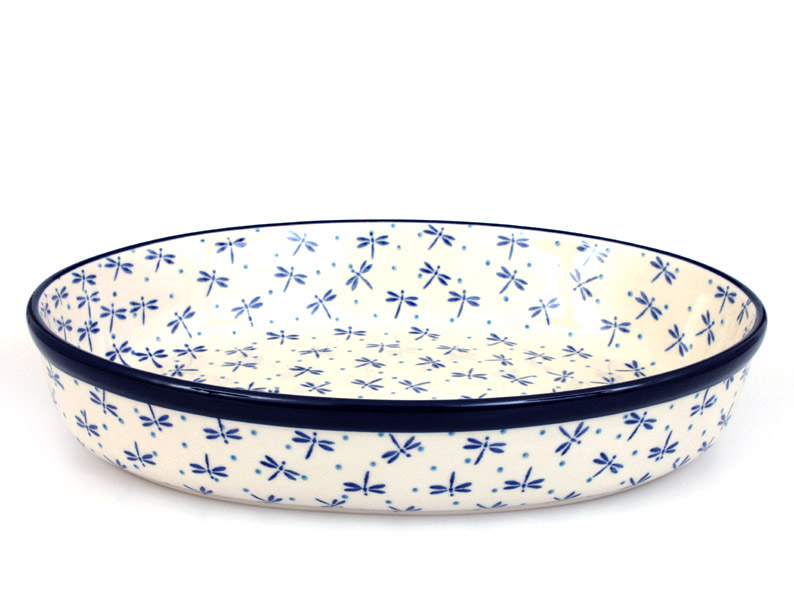 Oval Baking Dish with Lid 31 cm (12")   Damselfly
