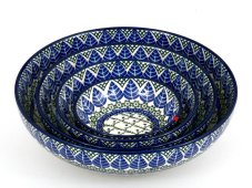 Low Bowl 13 cm (5")   Blue Leaves