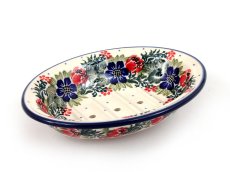 Soap Dish with Holes 14 cm (6") Wreath