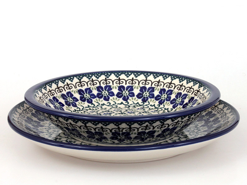 Soup Plate 21 cm (8")   Flax Flower