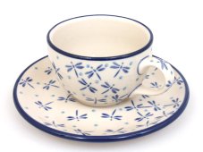Tasse mit Untertasse 0,1 l   Libellen