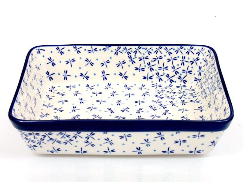 Auflaufform rechteckig 28 cm   Libellen