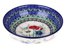 Low Bowl 17 cm (7") Summer Flowers UNIKAT