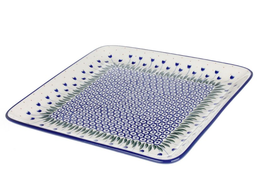 Square Platter 28 cm (11")   Lily of the Valley