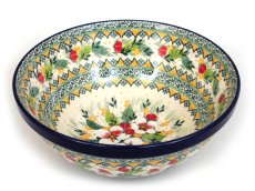 Bowl CLASSIC  24 cm (9")   Apple Blossoms UNIKAT