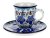 Mocca Cup with Saucer 0,06 l (2 oz)   Blue star