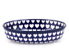 Auflaufform oval 24 cm Herzen
