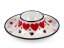 Egg Cup   Red Hearts