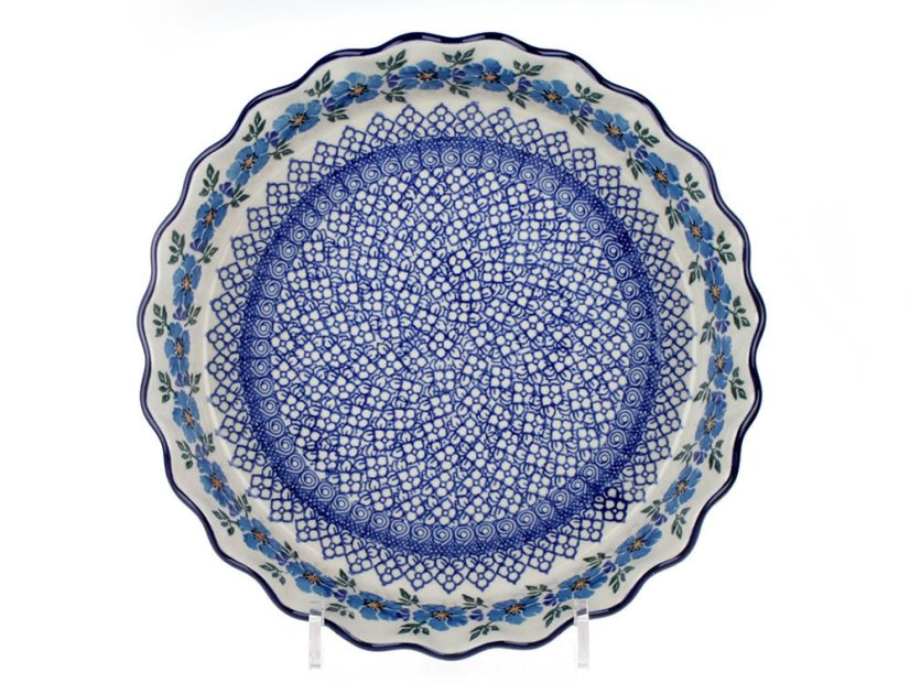 Pie Baking Dish 26 cm (10")   Blue Rose
