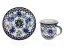 Mocca Cup with Saucer 0,06 l (2 oz)   Cornflower