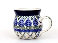 Bubble Mug 0,25 l (8 oz) Blue Leaves