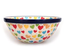 Bowl CLASSIC 17 cm (6.5")   Colorful Hearts UNIKAT