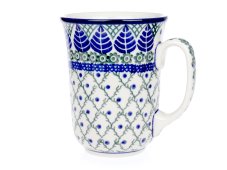 Henkelbecher ART 0,5 l   Blaue Blätter