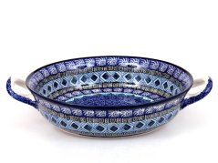 Round Baking Dish 25 cm (10")   Aztec Sun blue